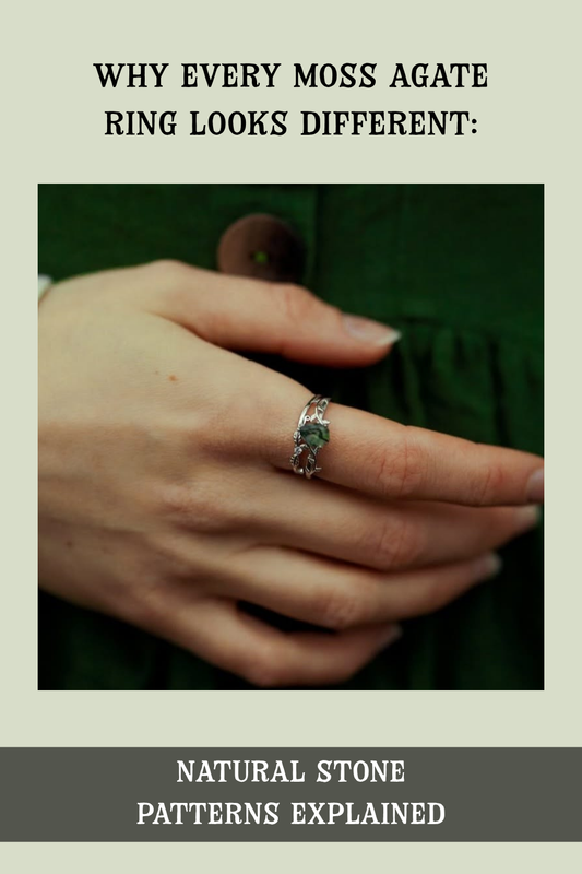Why Every Moss Agate Ring Looks Different: Natural Stone Patterns Explained Moonstone & Sage