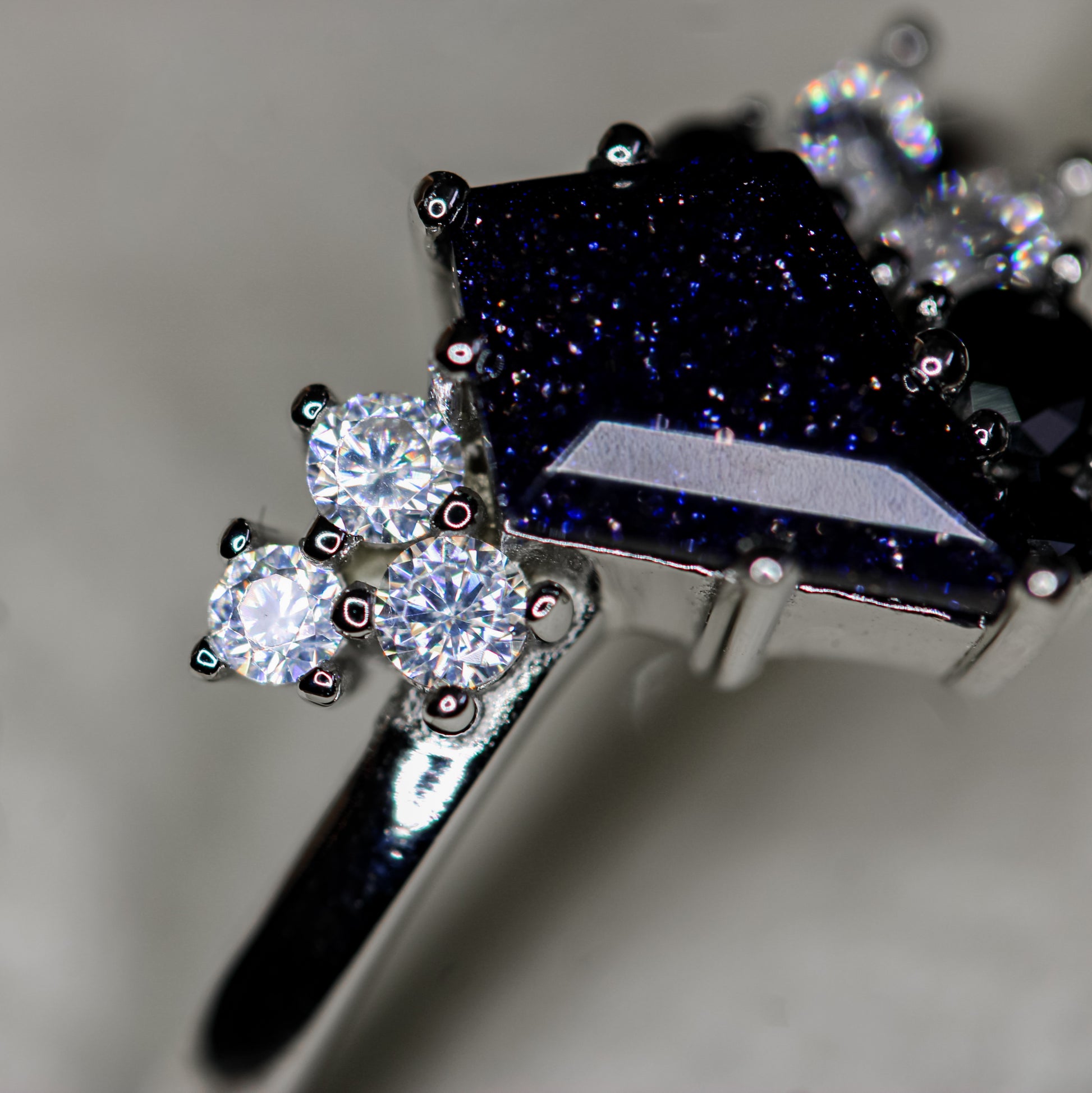 Twilight Sparkle – Blue Sandstone Ring | 925 Silver Moonstone&Sage