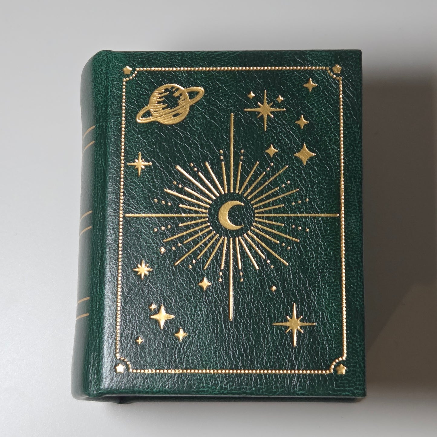 Rose Gold Moss Agate Stacking Ring Set